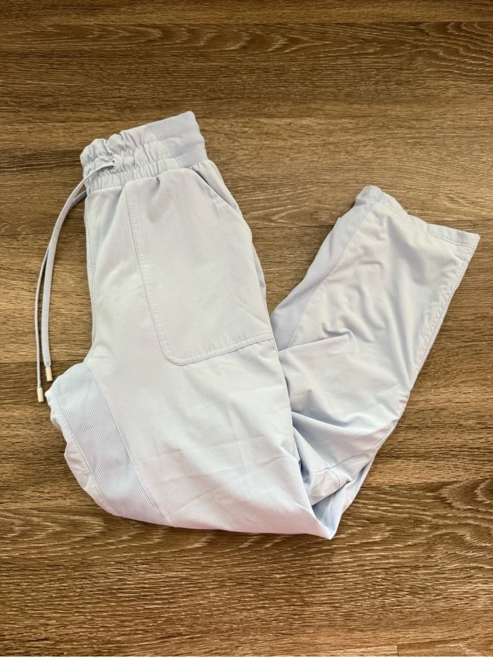 Lululemon Beyond the Studio Crop Blue Linen